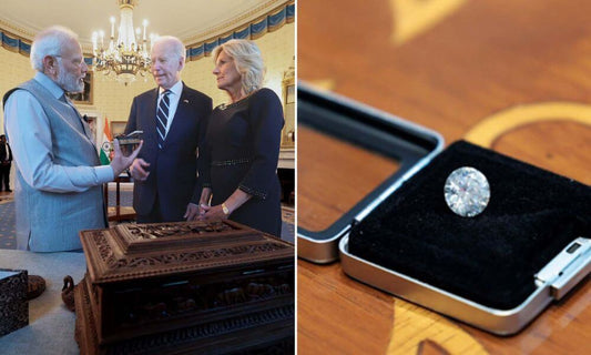 Prime Minister of India Shri Modi Gifts Mrs. Jill Biden a 7.50 Carat Lab Grown Diamond