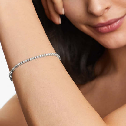 10K Round Cut Diamond Bracelet