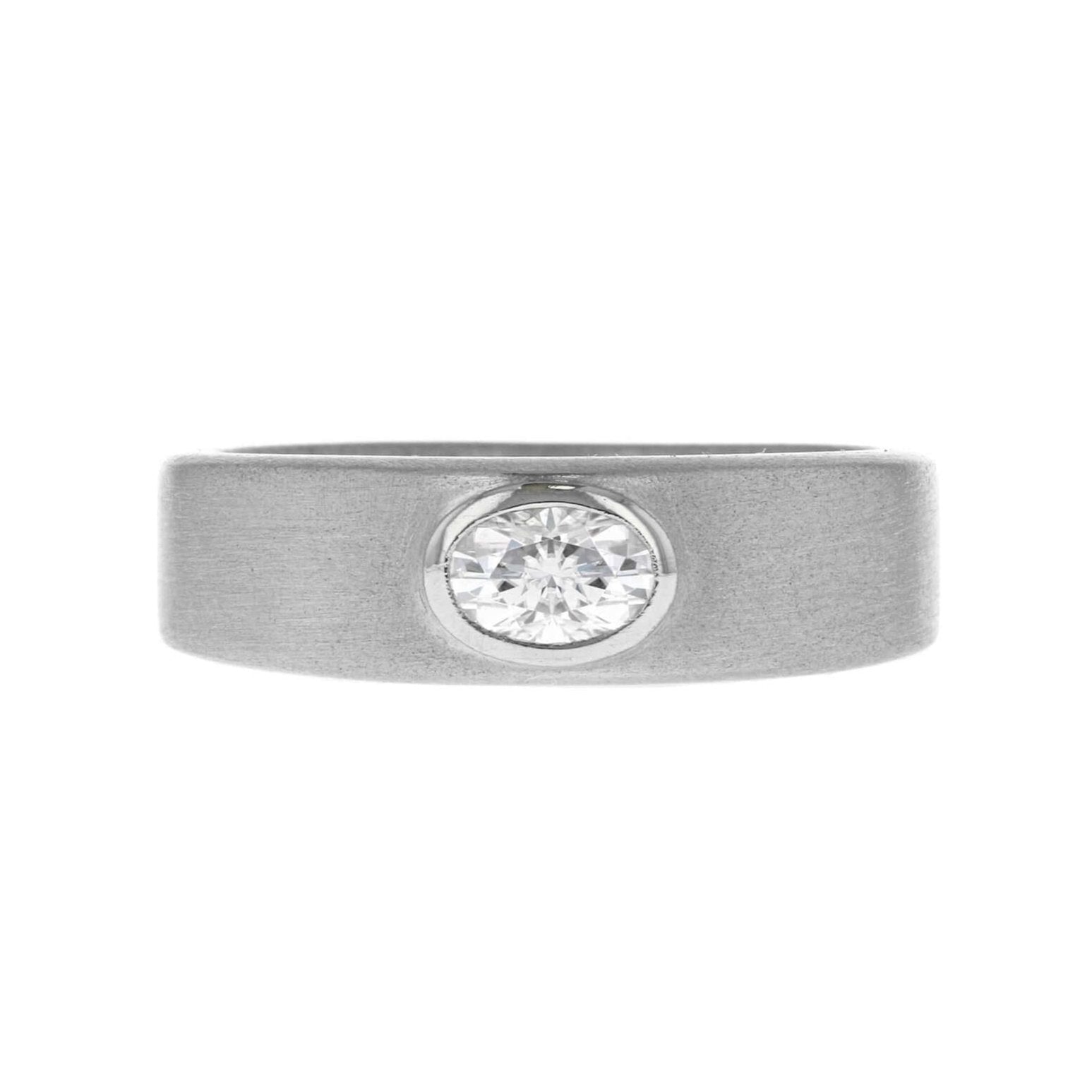 10K White Gold Stacking Diamond Band