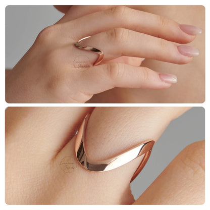 Solid Gold Vanki Ring