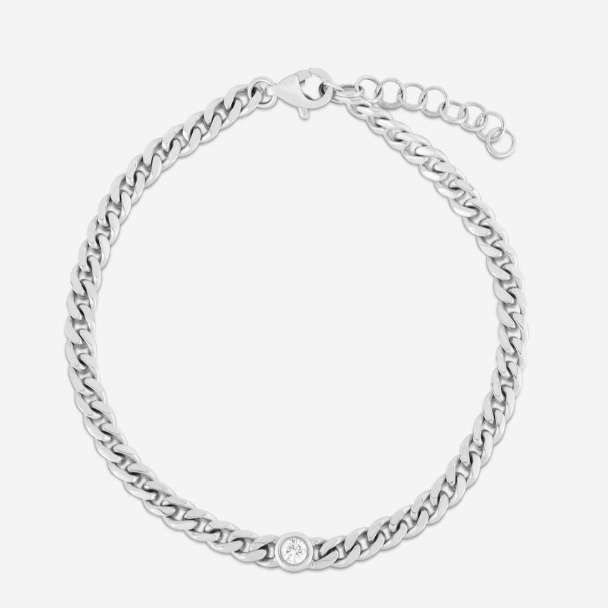 10k Round Cut Lab Created Diamond Bracelets