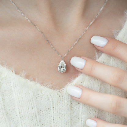 Lab Grown Diamond Solitaire Necklaces for Women