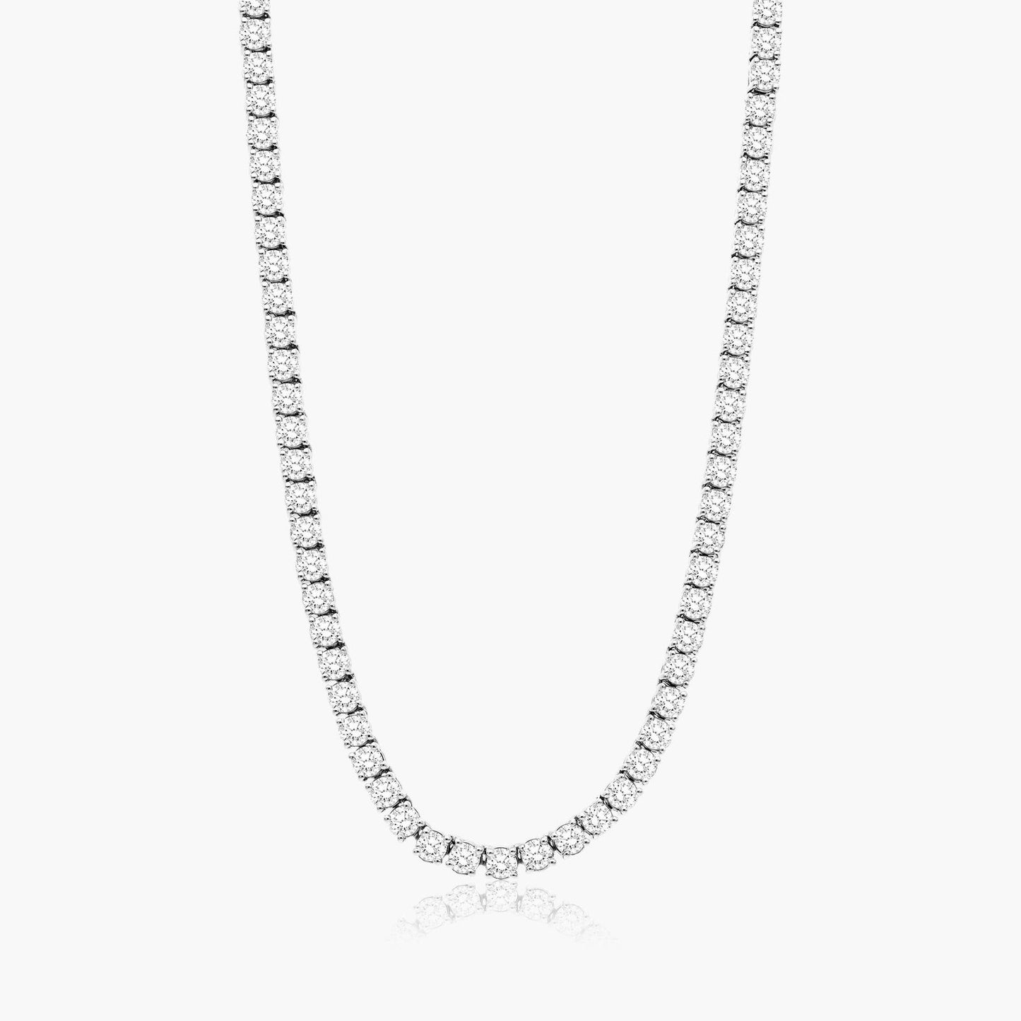 Unisex Tennis Necklace, 0.25 CT each Round Diamond Necklace