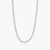 Unisex Tennis Necklace, 0.25 CT each Round Diamond Necklace