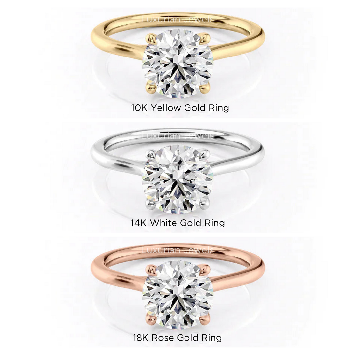 Round Diamond Solitaire Engagement Ring