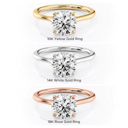 Round Diamond Solitaire Engagement Ring