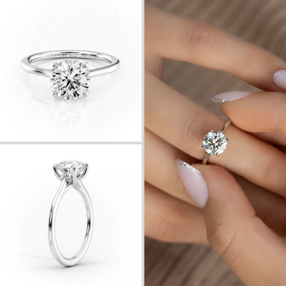 Round Diamond Solitaire Engagement Ring