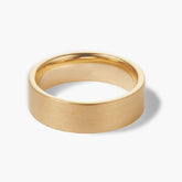 14K Solid Gold Matte Finish Unisex Band