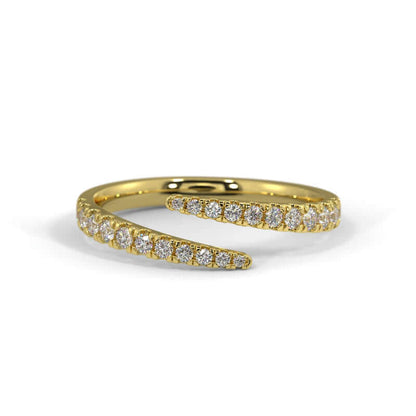 14K Wrap Diamond Ring