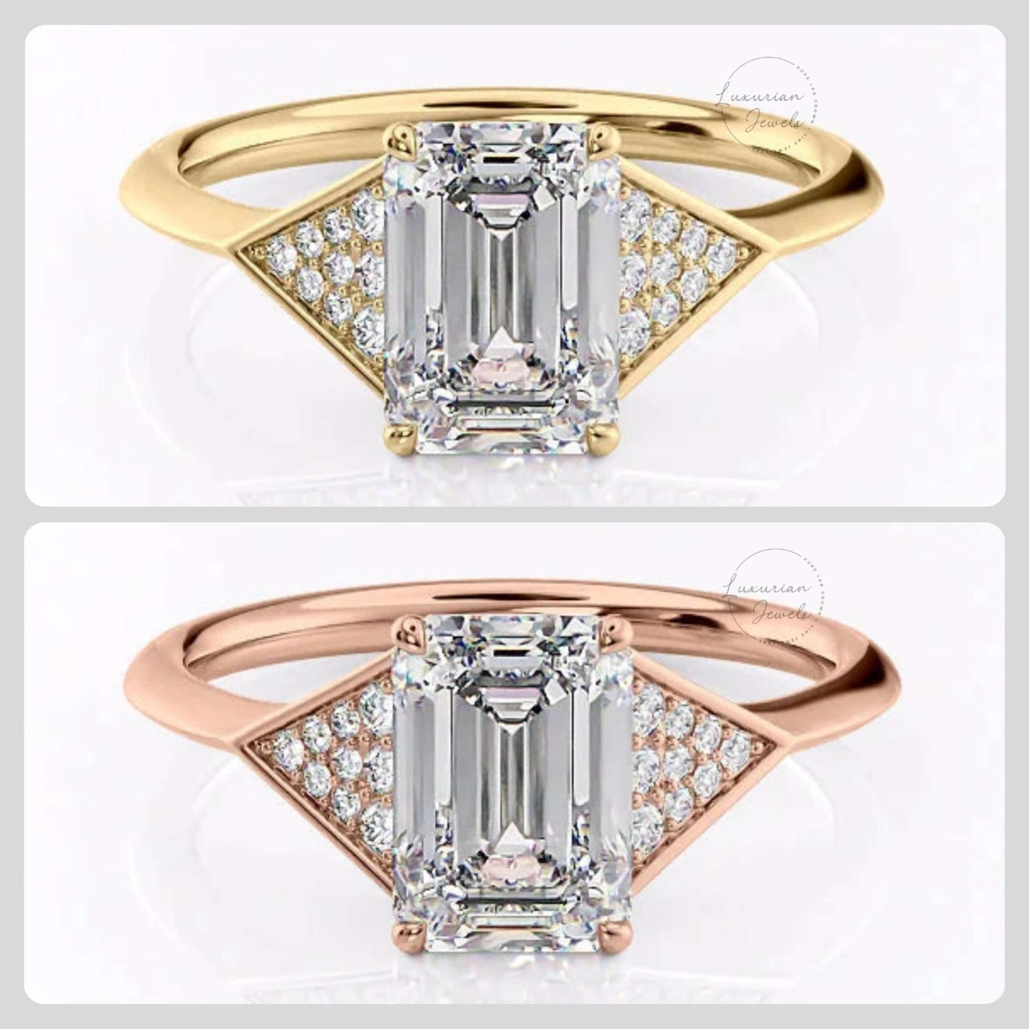 14K Yellow Gold Eco-Friendly Diamond Ring