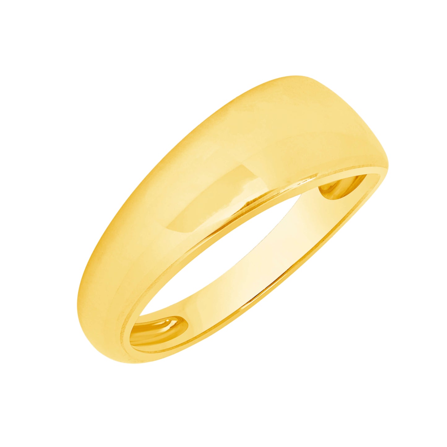 14k Gold Dome Statement Band