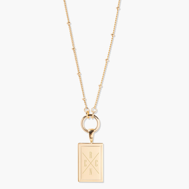 14k Gold Initial Name Pendant Necklace