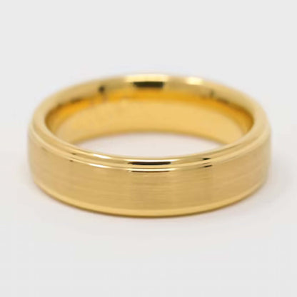 14k Matte Yellow Gold Band