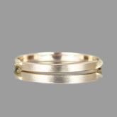 14k Solid Gold Armour Brides Wedding Band