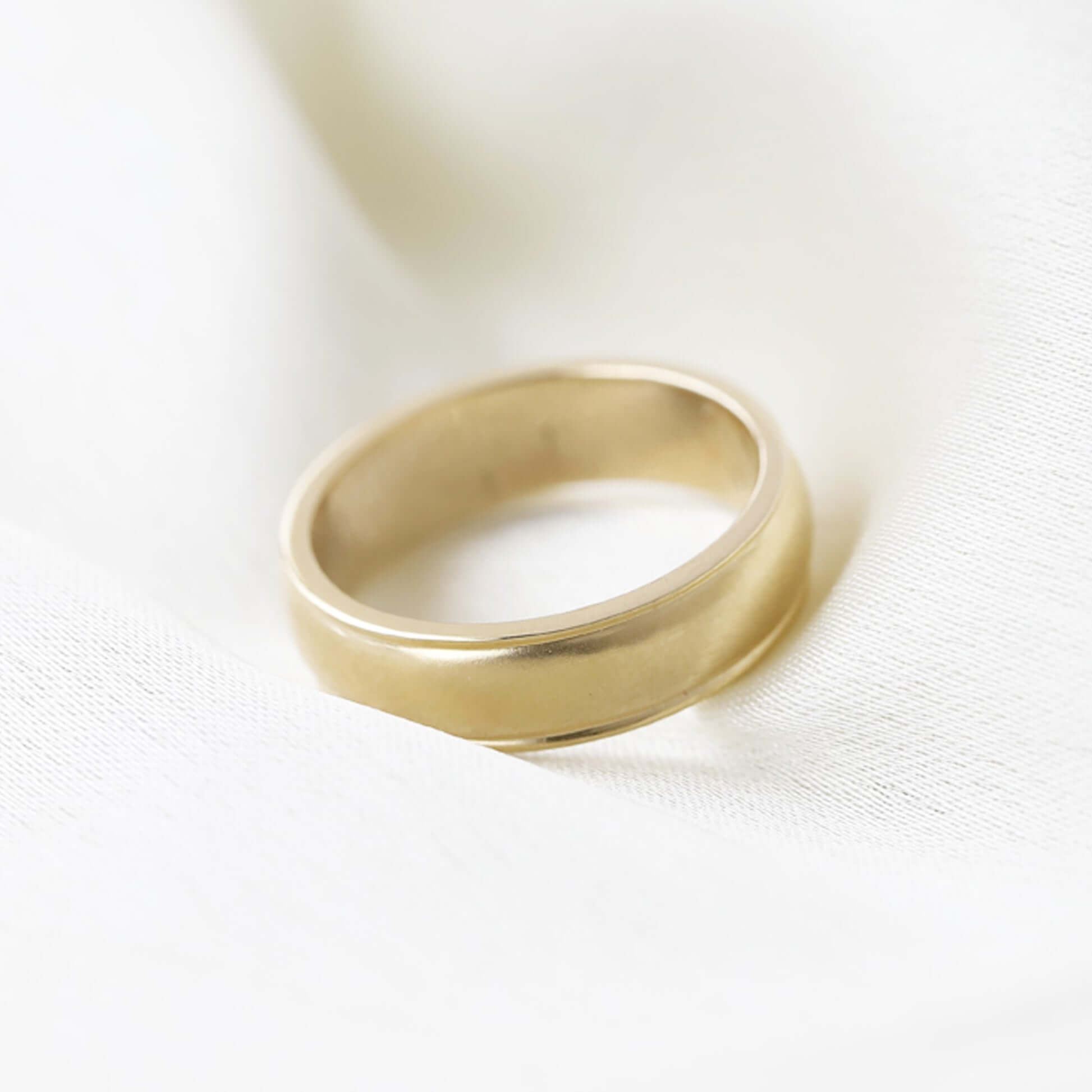 14k Solid Gold Personalized Band Ring