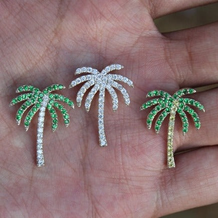 14k Yellow Sapphire Palm Tree Necklace