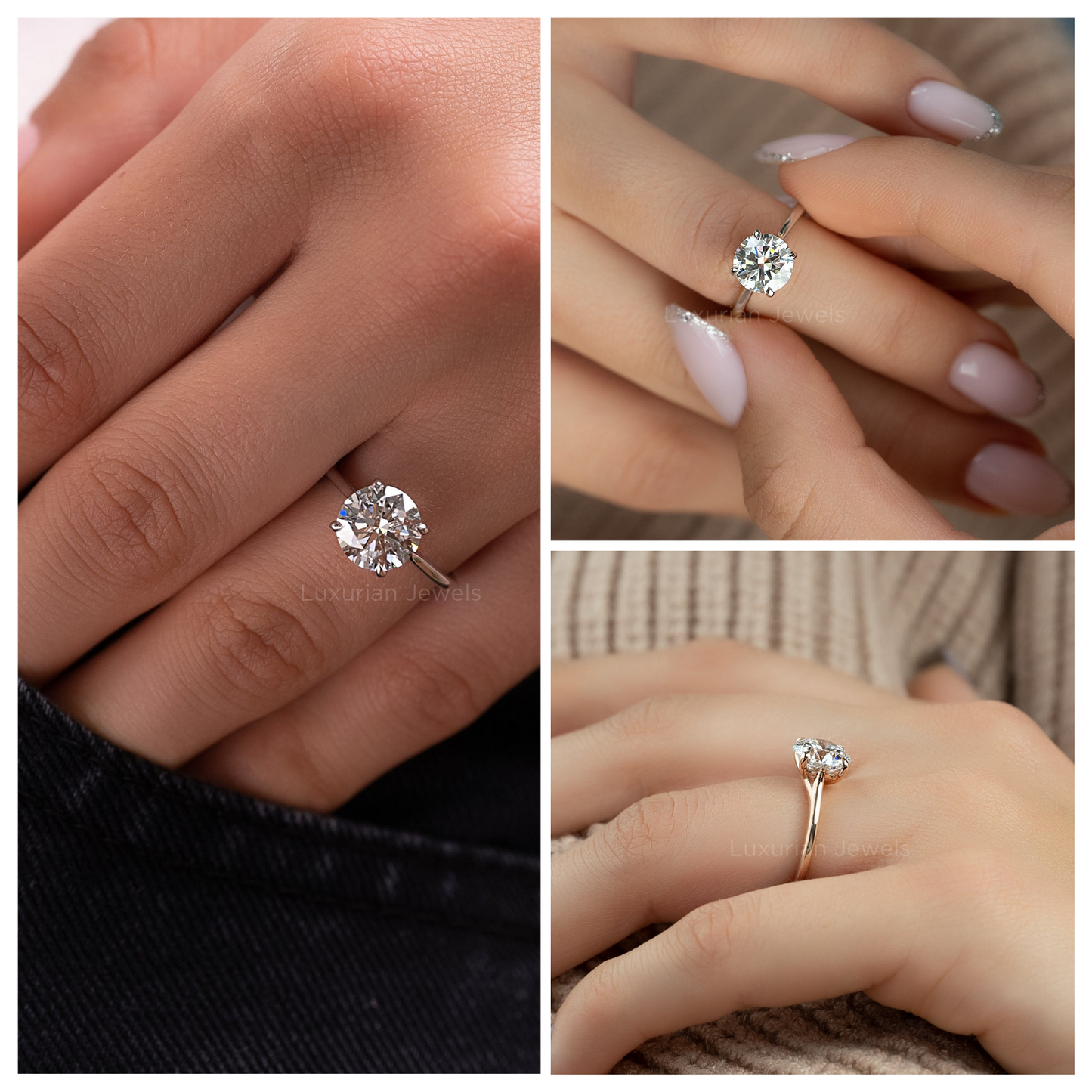 Round Diamond Solitaire Engagement Ring