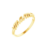 18K Gold Mama Ring