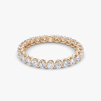 18K Gold Round Diamond Full Eternity Band