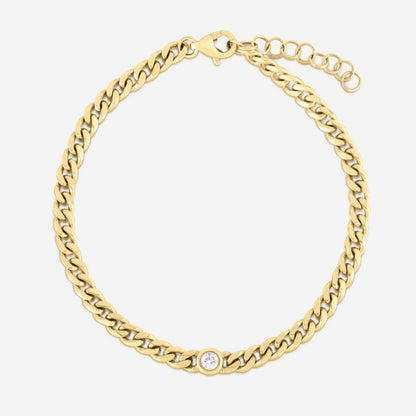 18k Round Cut Lab Created Diamond Bracelets