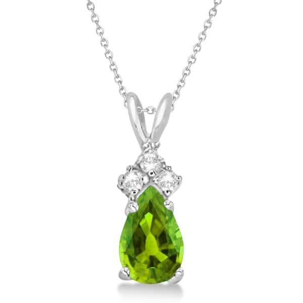 Fancy Garnet Teardrop Pear Shaped Pendant Necklace