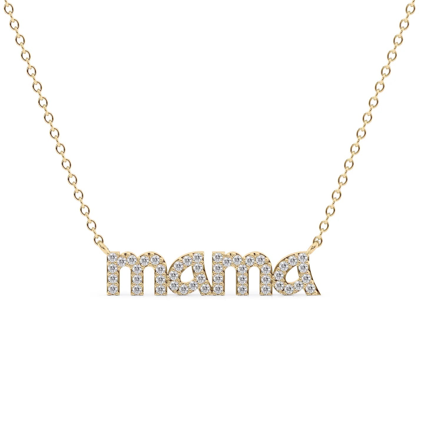 Personalized Charm Mama Pendant Necklace