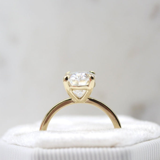 0.25 TO 2.00 CT Oval Solitaire Engagement Ring