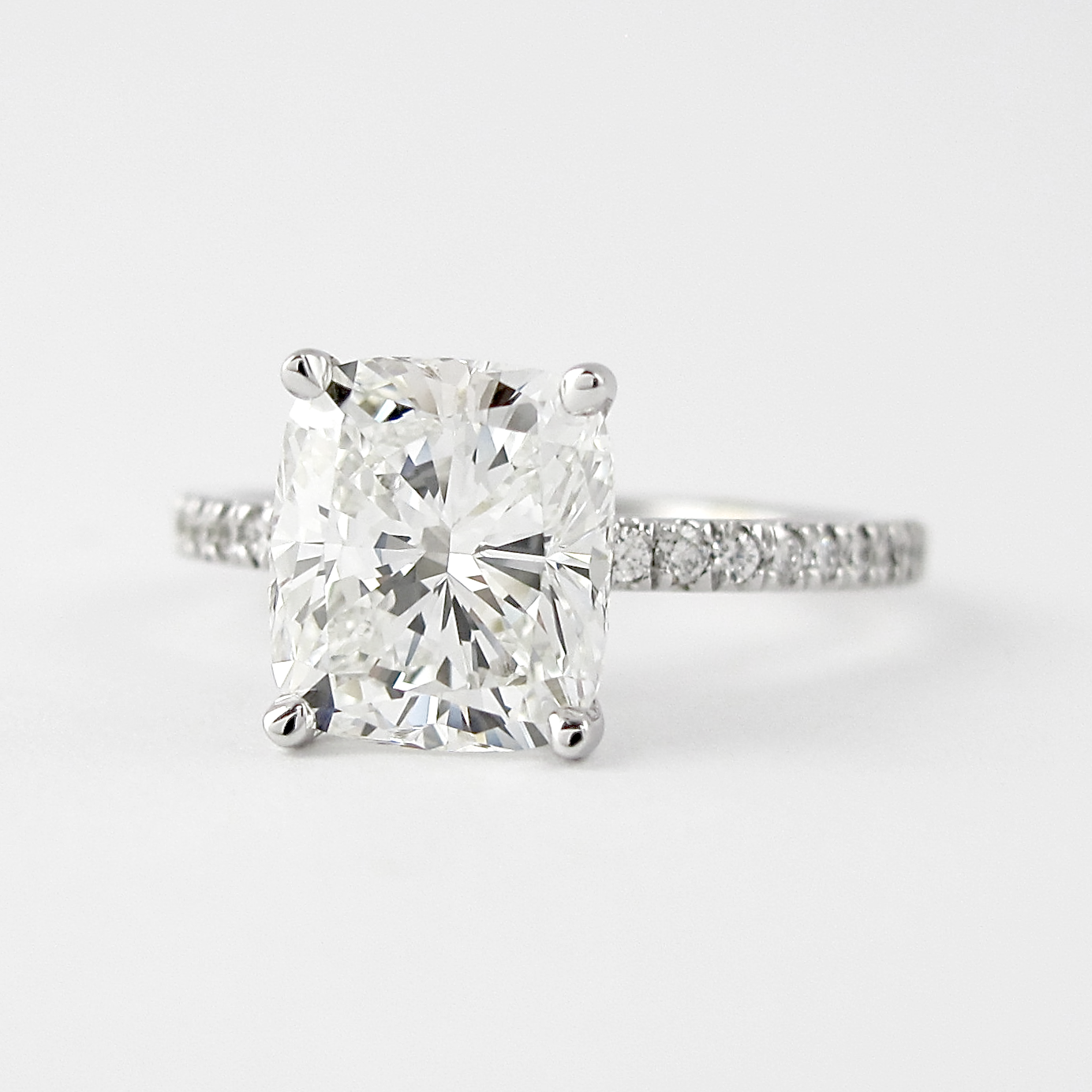0.50 TO 3.00 CT Cushion Cut Engagement Ring