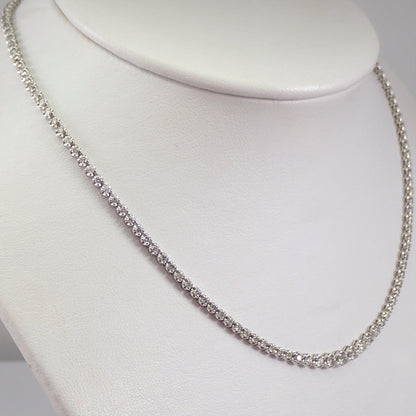 Round Cut Moissanite Diamond Tennis Necklace