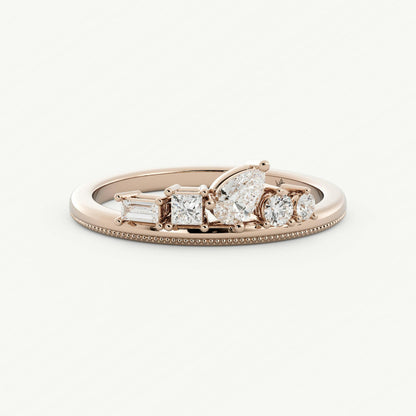 Diamond Wedding Band in 14k Solid Gold