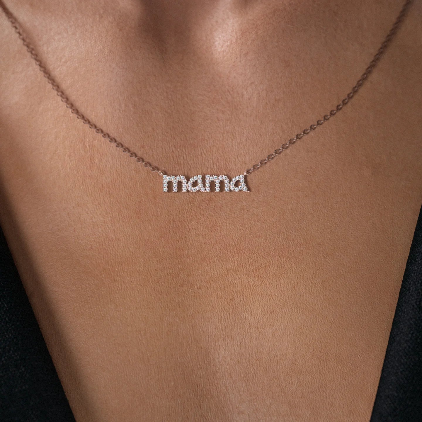 Personalized Charm Mama Pendant Necklace