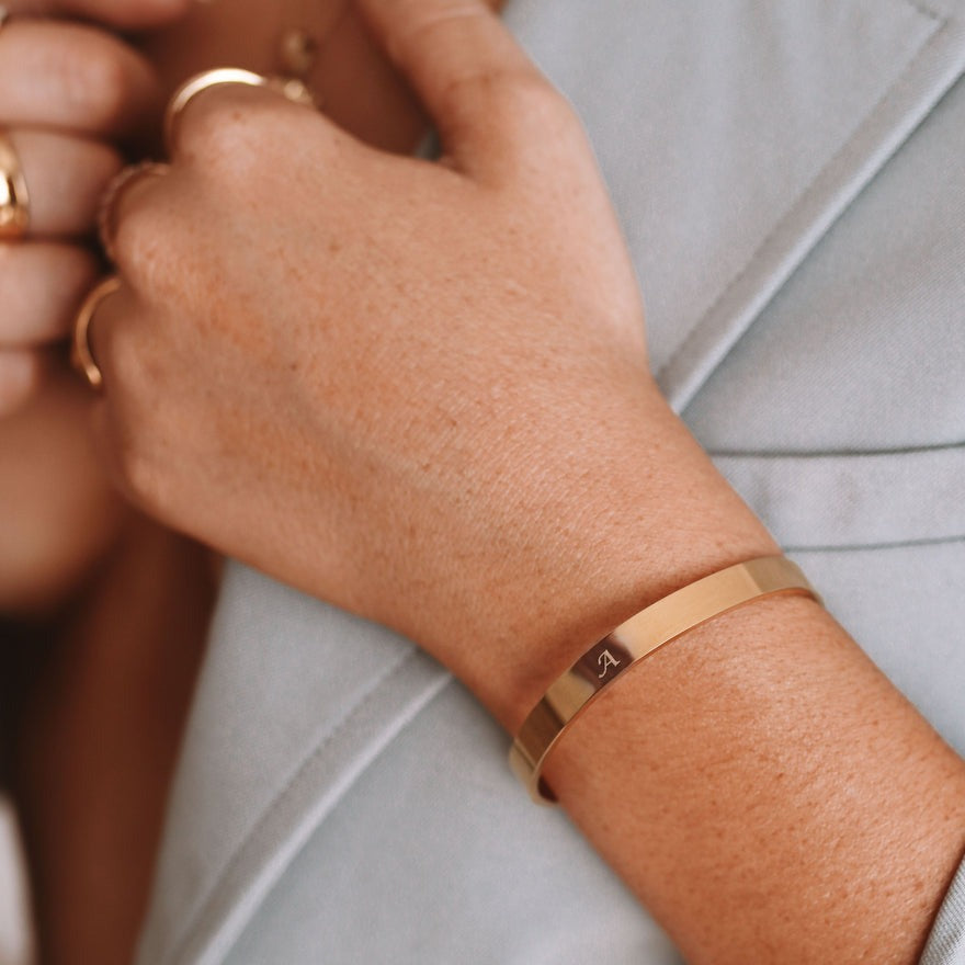 Personalised Engraved Cuff Bracelet