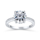 Round Cut Lab Grown Diamond Engagement Ring
