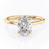 0.50 - 2.00 Carat Oval Cut Solitaire Ring