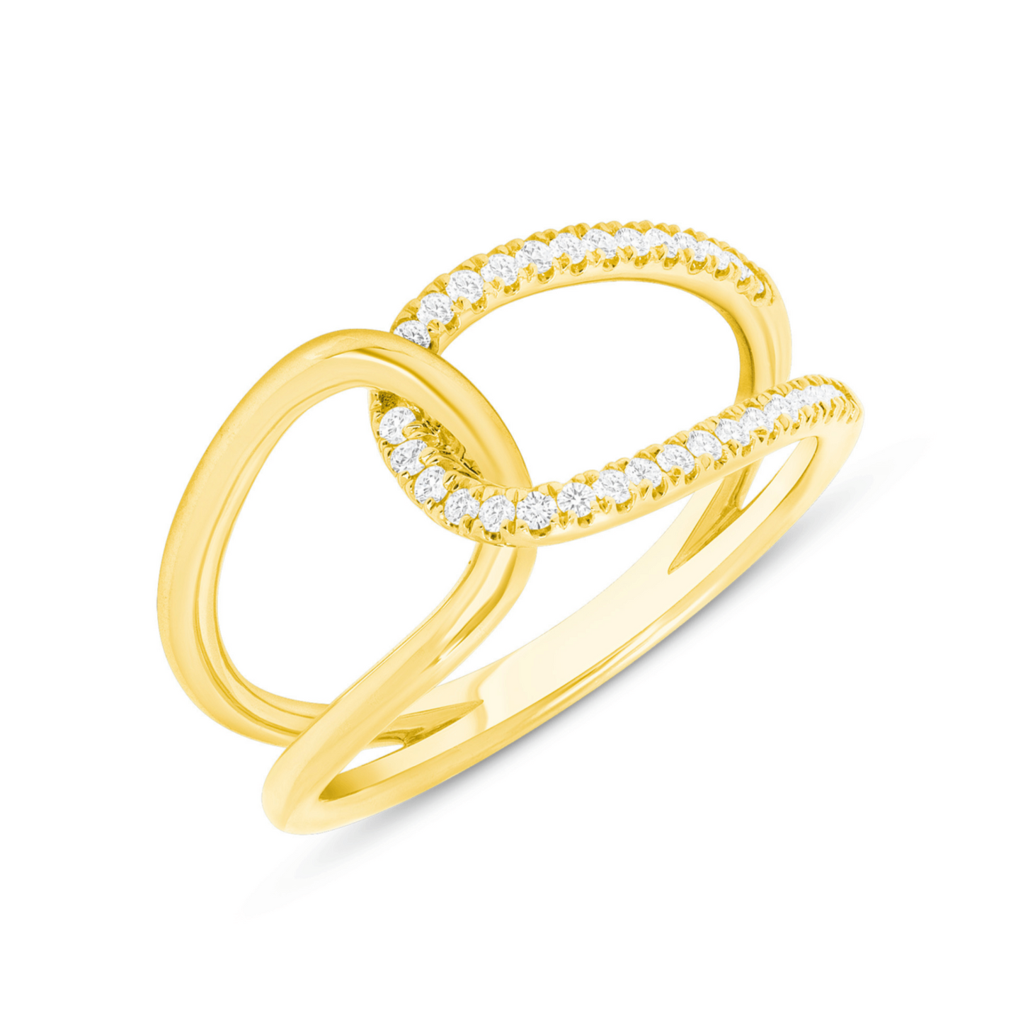 Women Dainty Diamond Infinity Ring in 14k Gold