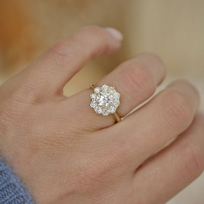 Old European Round Cut Vintage Ring