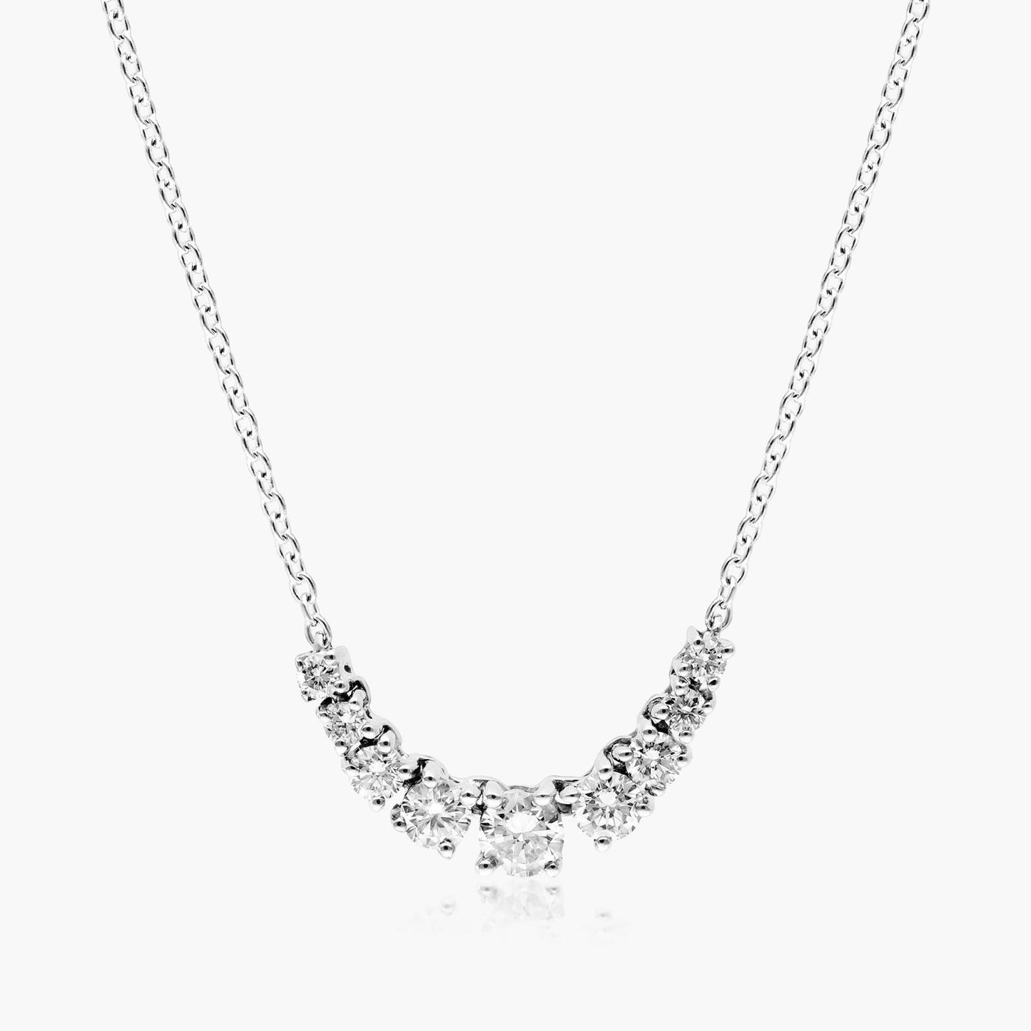 1.29 CT Round Diamond Necklace for Women