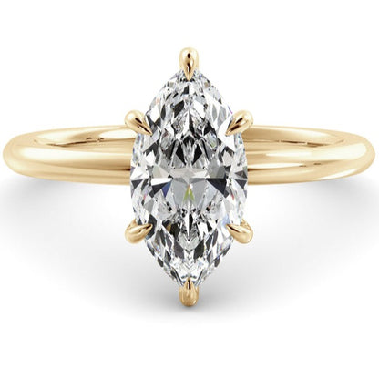 Marquise Cut Solitaire Engagement Ring