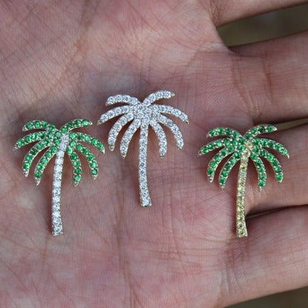 Tsavorite & Yellow Sapphire Palm Tree Necklace