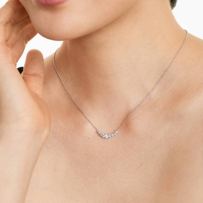 1.29 CT Round Diamond Necklace for Women
