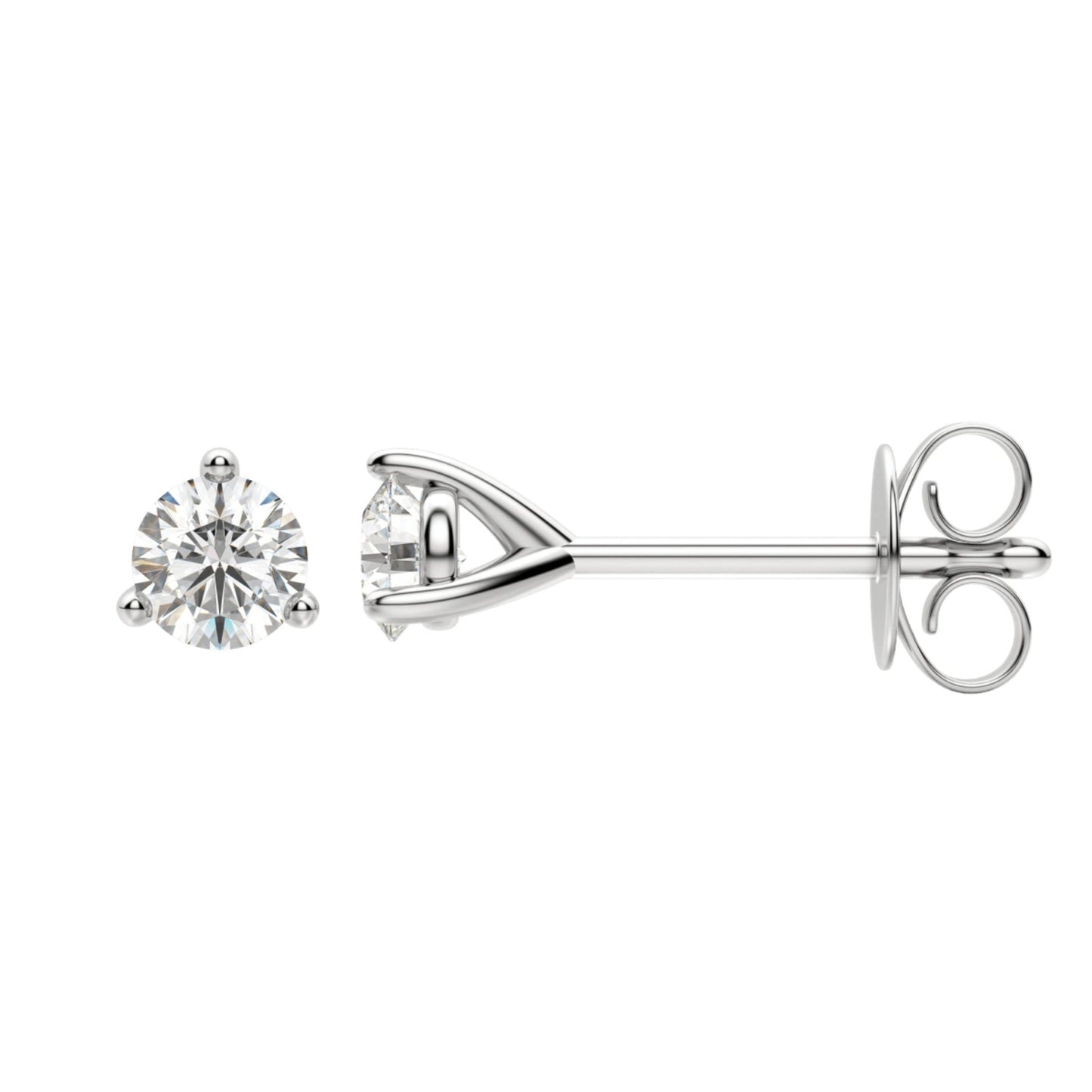 0.50 TO 6.00 CT Round Cut Moissanite Stud Earrings