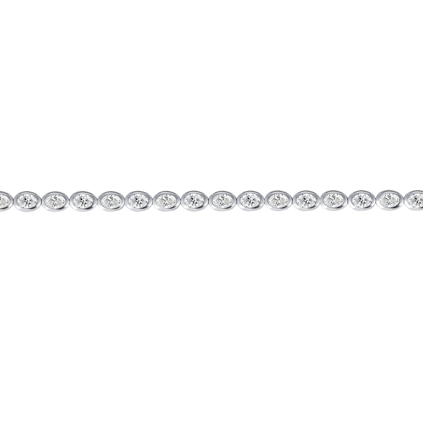 Oval Diamond Tennis Bracelet