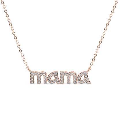 Personalized Charm Mama Pendant Necklace