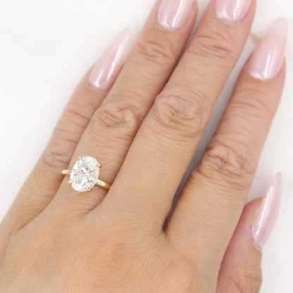 0.25 TO 2.00 CT Oval Solitaire Engagement Ring