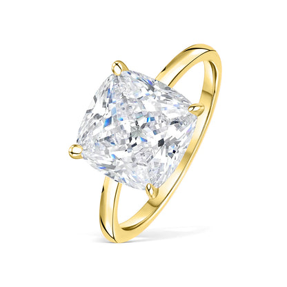 2.00 CT Cushion Cut Diamond Hidden Halo Ring