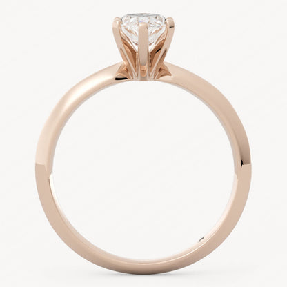 Marquise Cut Knife Edge Solitaire Diamond Ring