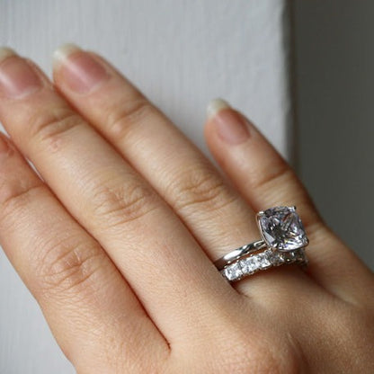 Hand Made Cushion Cut Engagement Ring