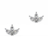 Triple Marquise Diamond Studs Earrings