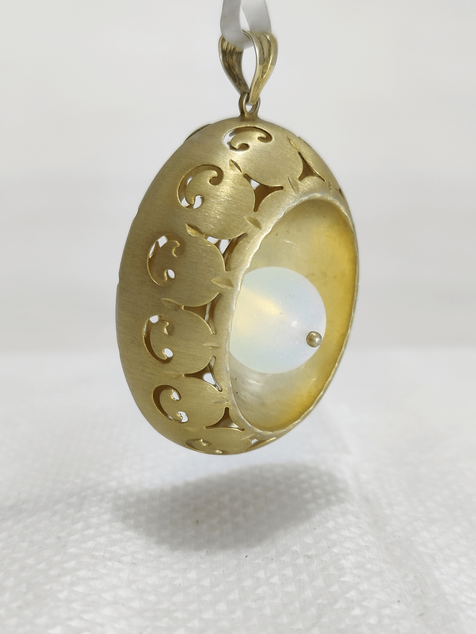 18K Gold Plated Moonstone Pendant