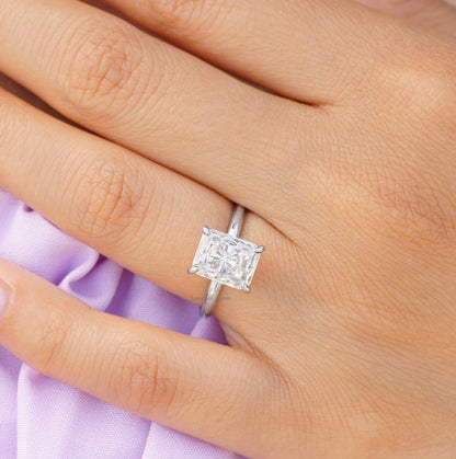 Radiant Cut Lab Grown Diamond Ring